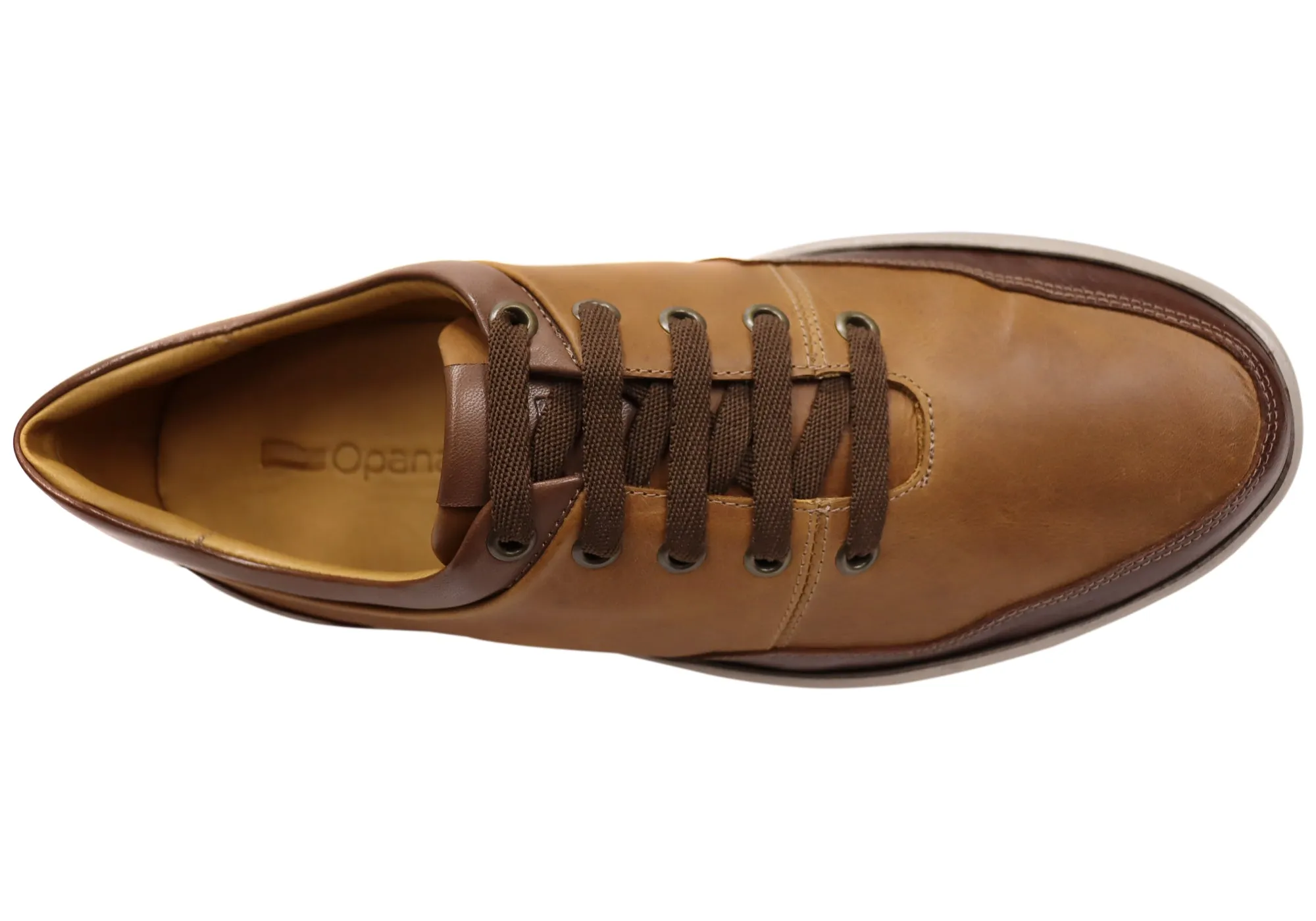 Opananken Jonny Mens Comfortable Brazilian Leather Lace Up Shoes Opananken Shoes