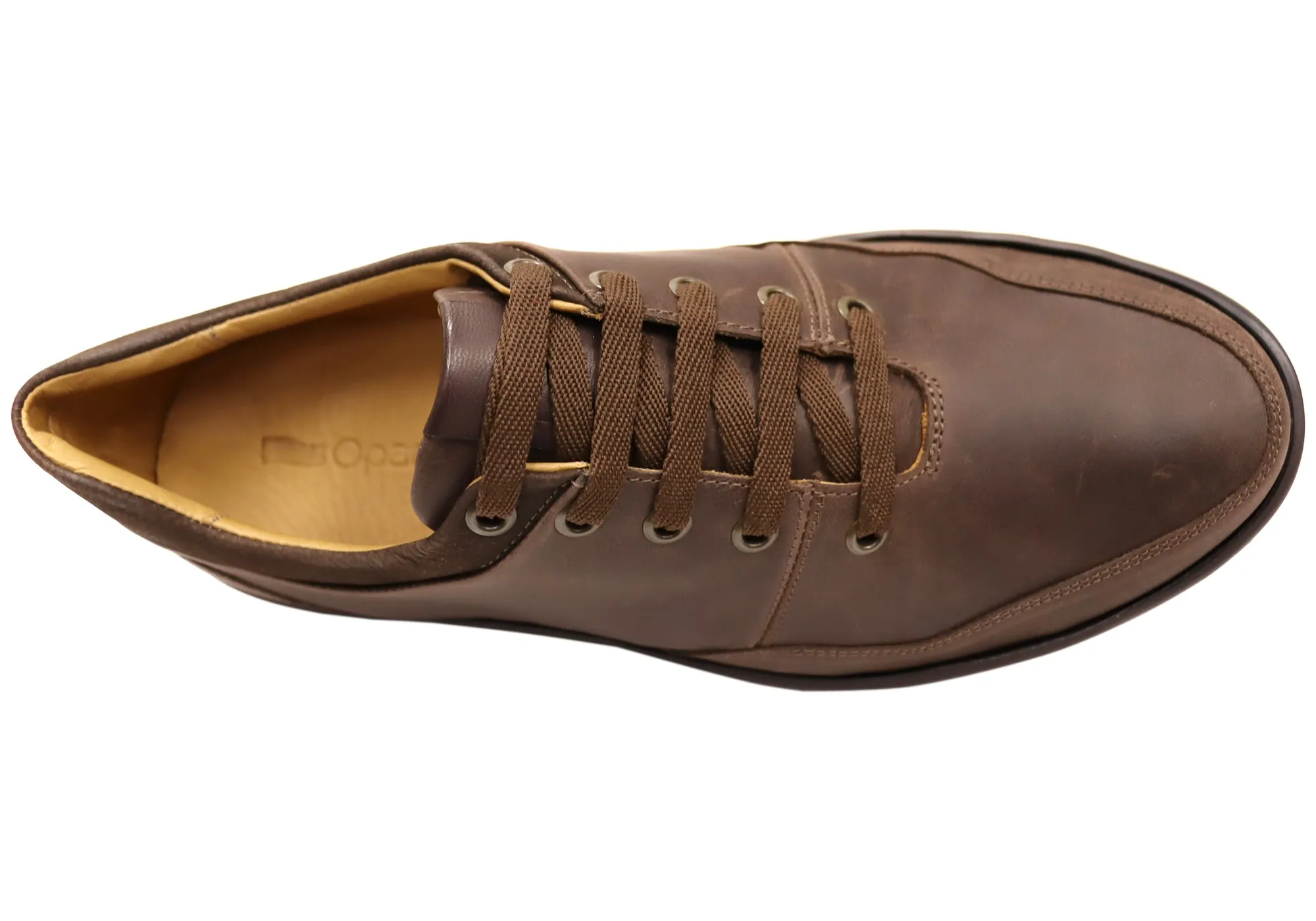 Opananken Jonny Mens Comfortable Brazilian Leather Lace Up Shoes Opananken Shoes