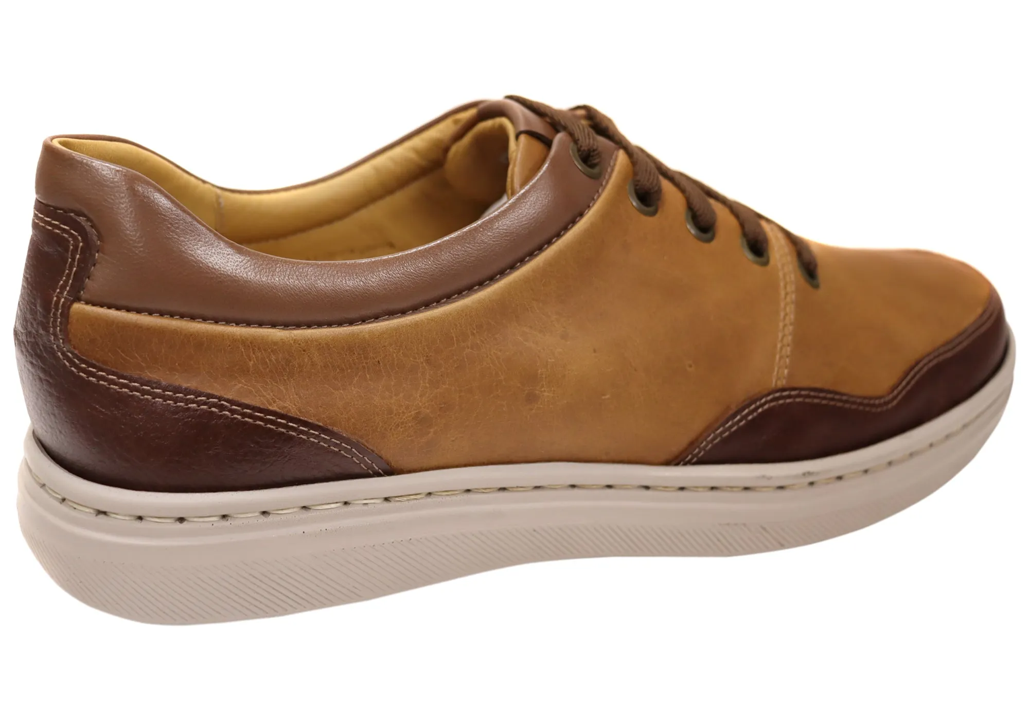 Opananken Jonny Mens Comfortable Brazilian Leather Lace Up Shoes Opananken Shoes
