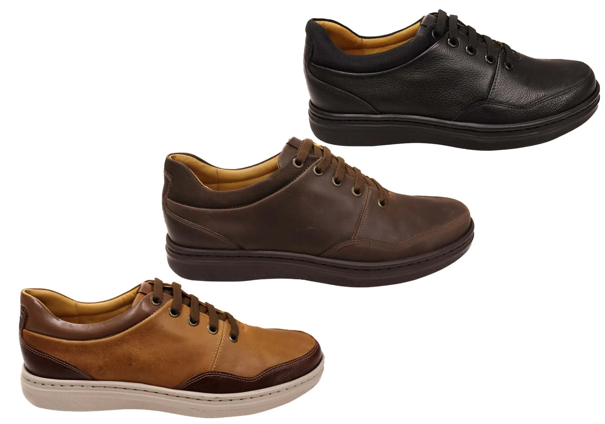 Opananken Jonny Mens Comfortable Brazilian Leather Lace Up Shoes Opananken Shoes