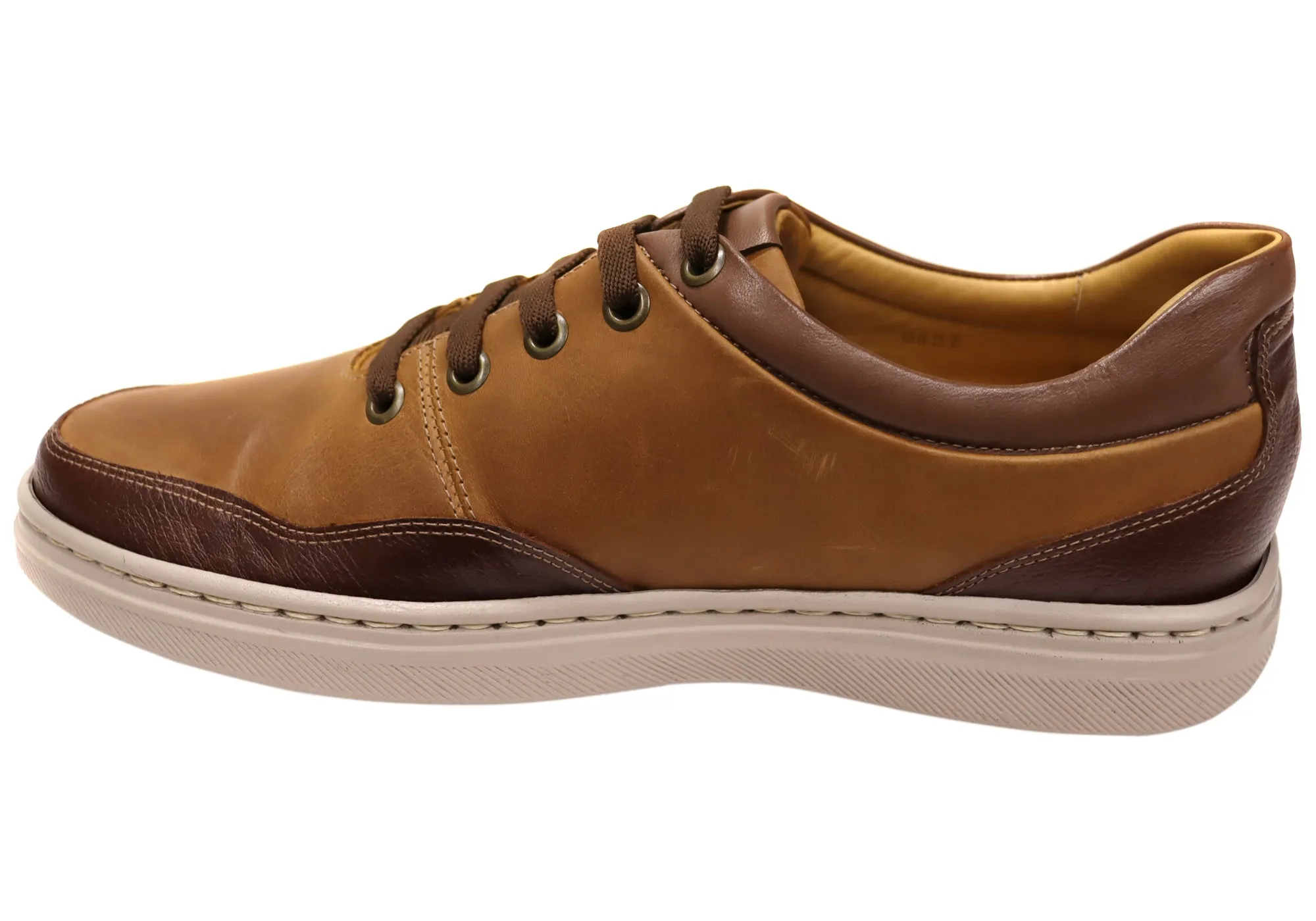 Opananken Jonny Mens Comfortable Brazilian Leather Lace Up Shoes Opananken Shoes