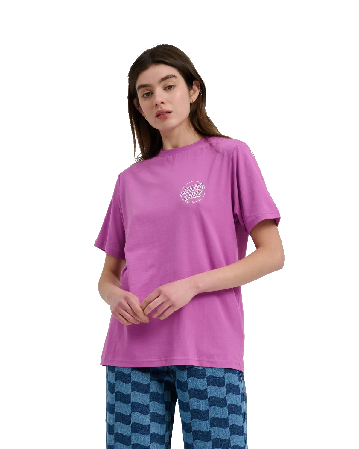 Partial Dot T-Shirt in Hyper Violet