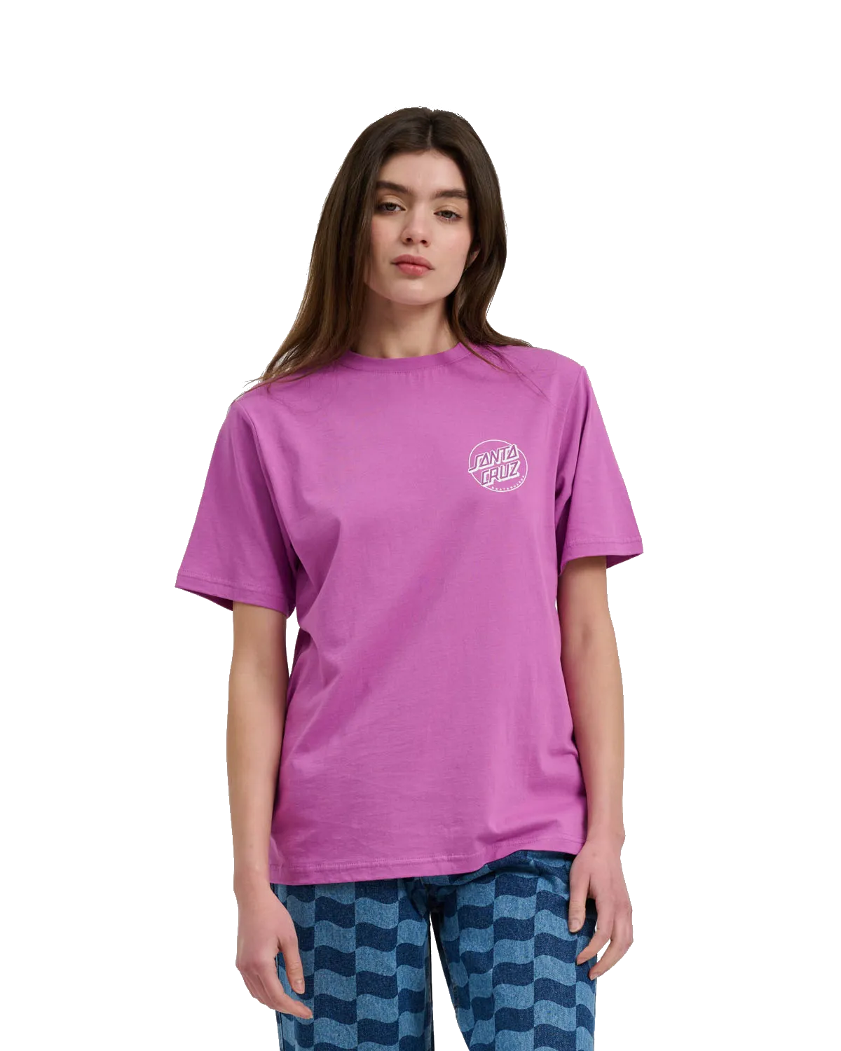 Partial Dot T-Shirt in Hyper Violet
