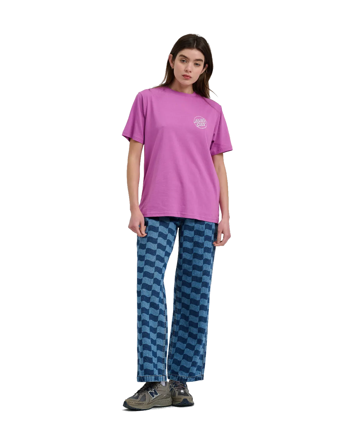 Partial Dot T-Shirt in Hyper Violet