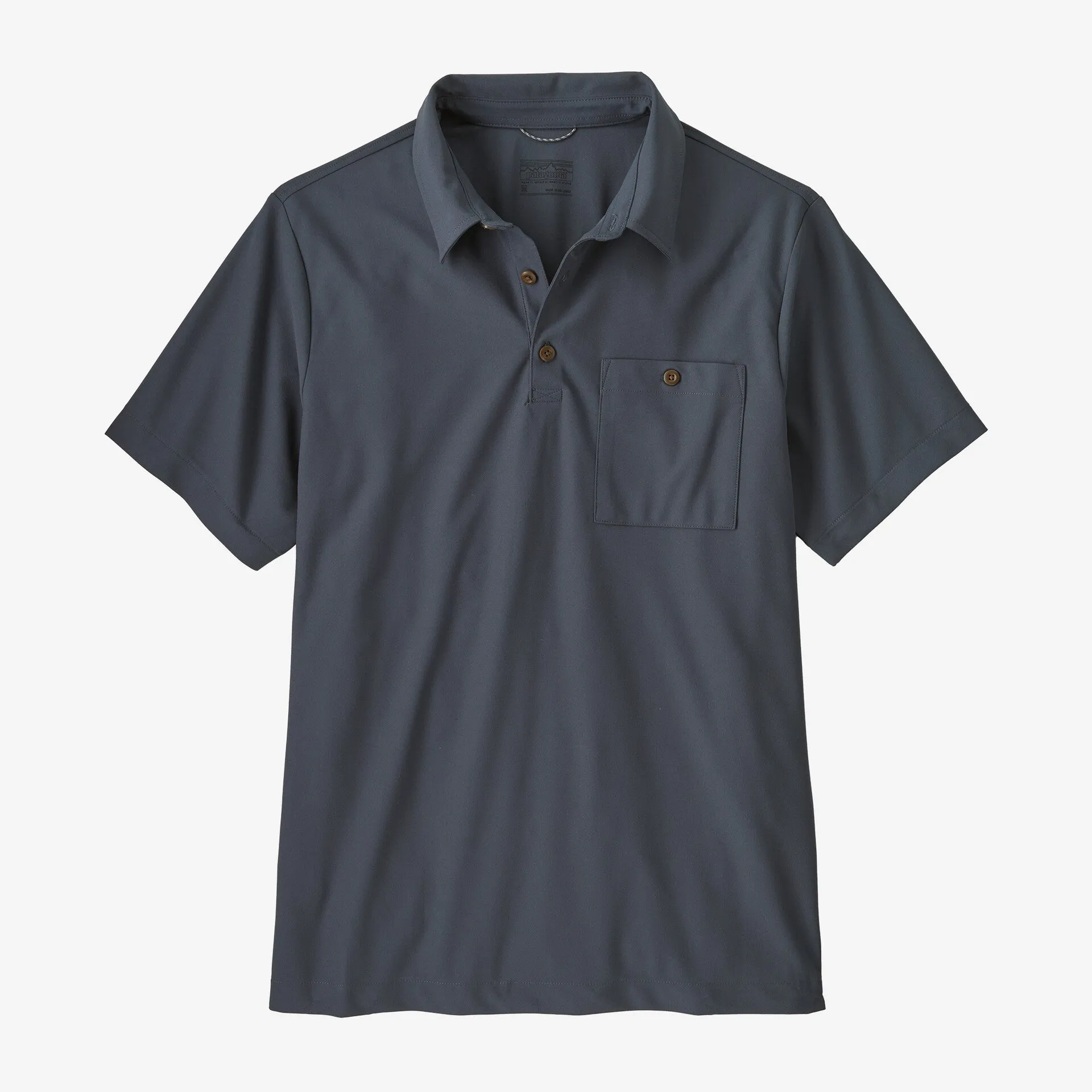 Patagonia Men's Transit Traveler Polo Shirt - Smolder Blue