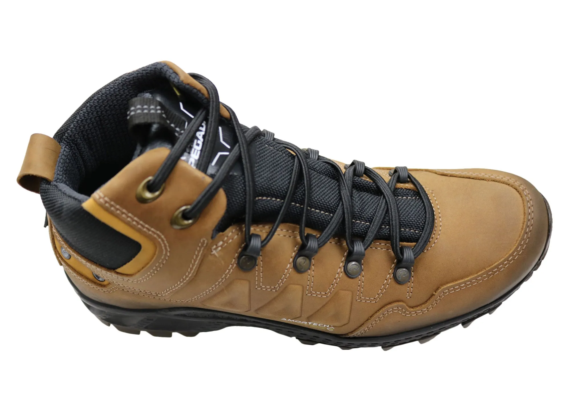 Pegada Riccardo Mens Comfortable Leather Boots Made In Brazil Pegada Shoes