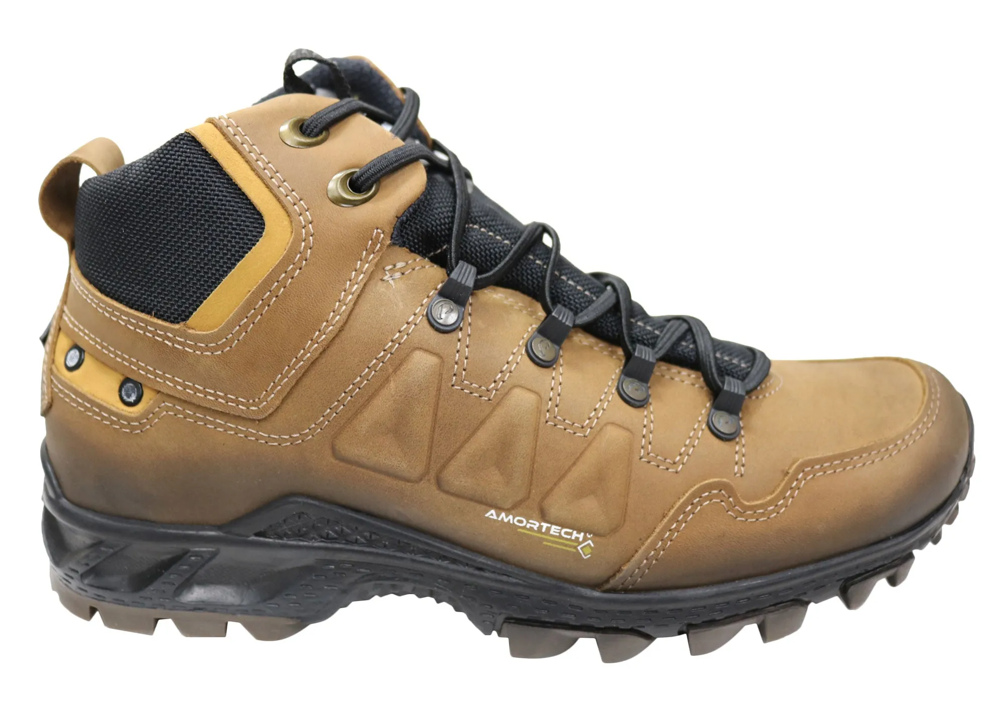Pegada Riccardo Mens Comfortable Leather Boots Made In Brazil Pegada Shoes