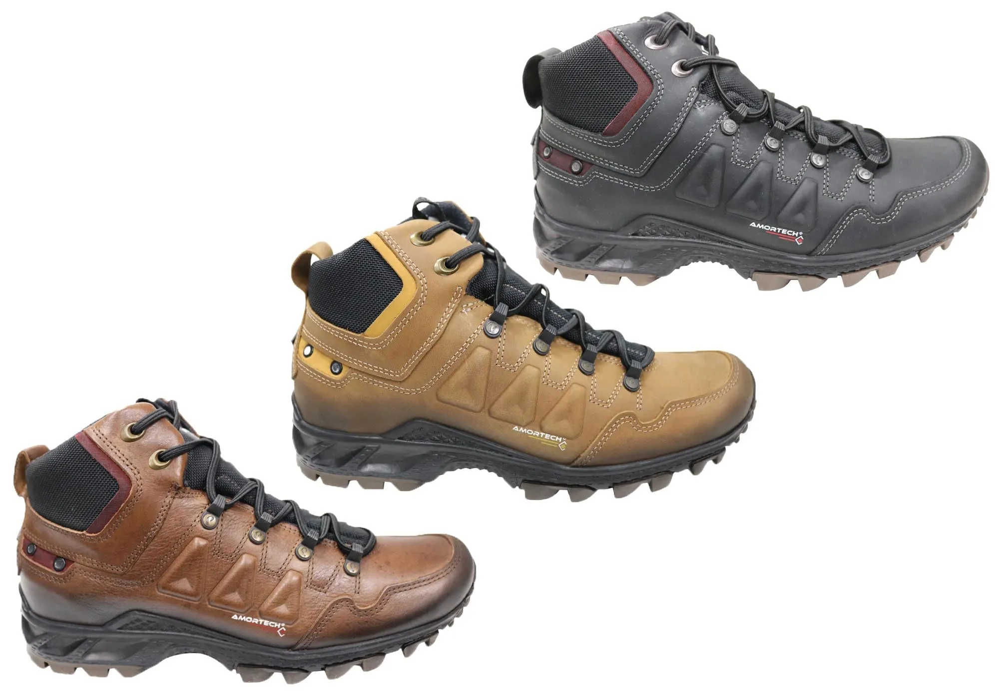 Pegada Riccardo Mens Comfortable Leather Boots Made In Brazil Pegada Shoes