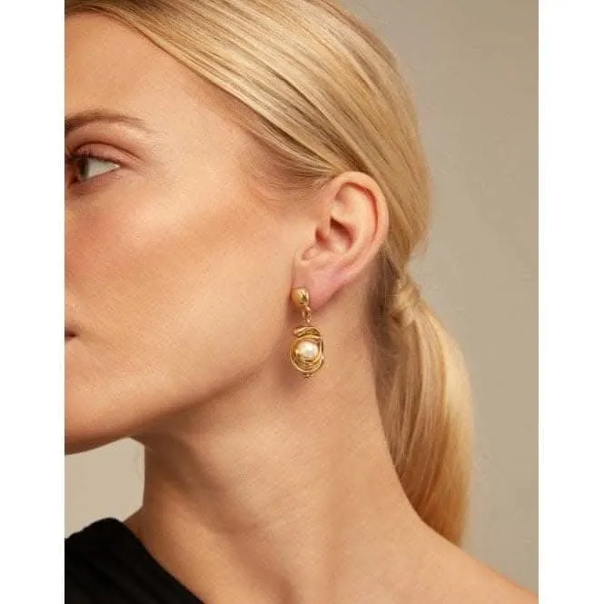 Planets White Pearl Shell Earrings Unode50 Jewelry And Accessories