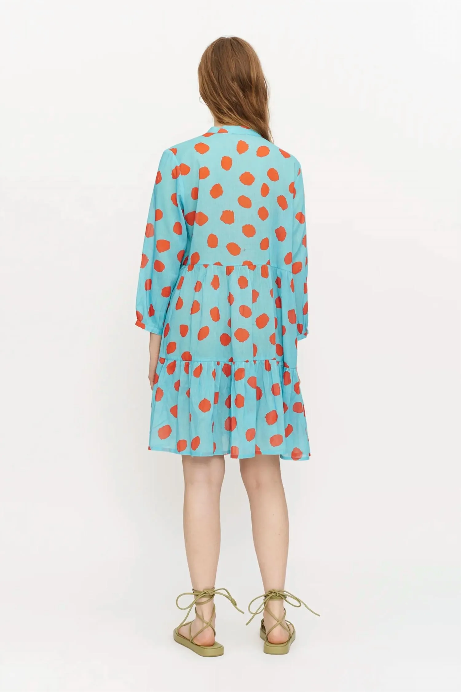 Polka Dot Cover Up In Blue