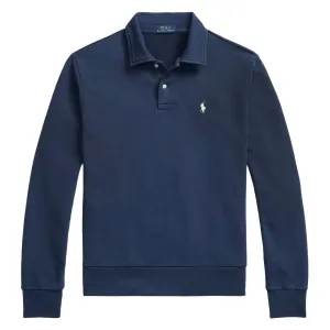 Polo Ralph Lauren Loopback Fleece Polo Collar Sweatshirt Cruise Navy