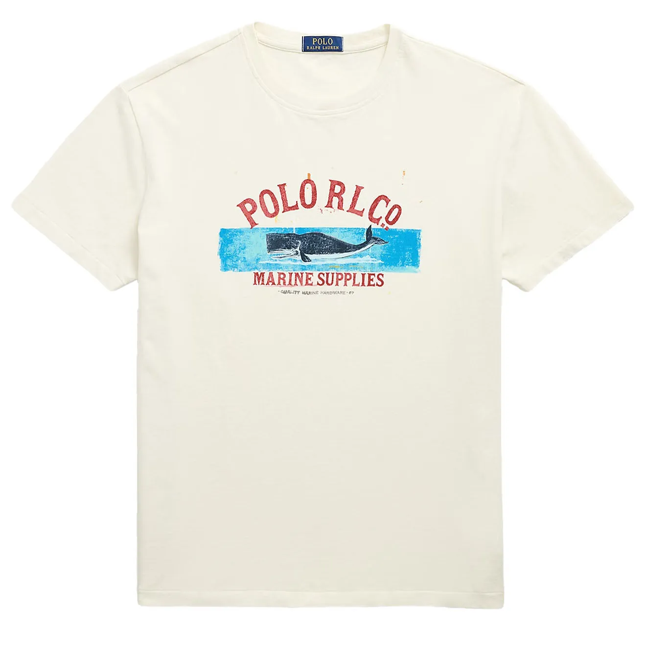 Polo Ralph Lauren Short Sleeve T Shirt Classic Deckwash White