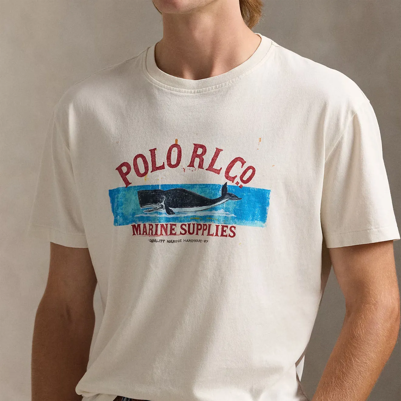Polo Ralph Lauren Short Sleeve T Shirt Classic Deckwash White