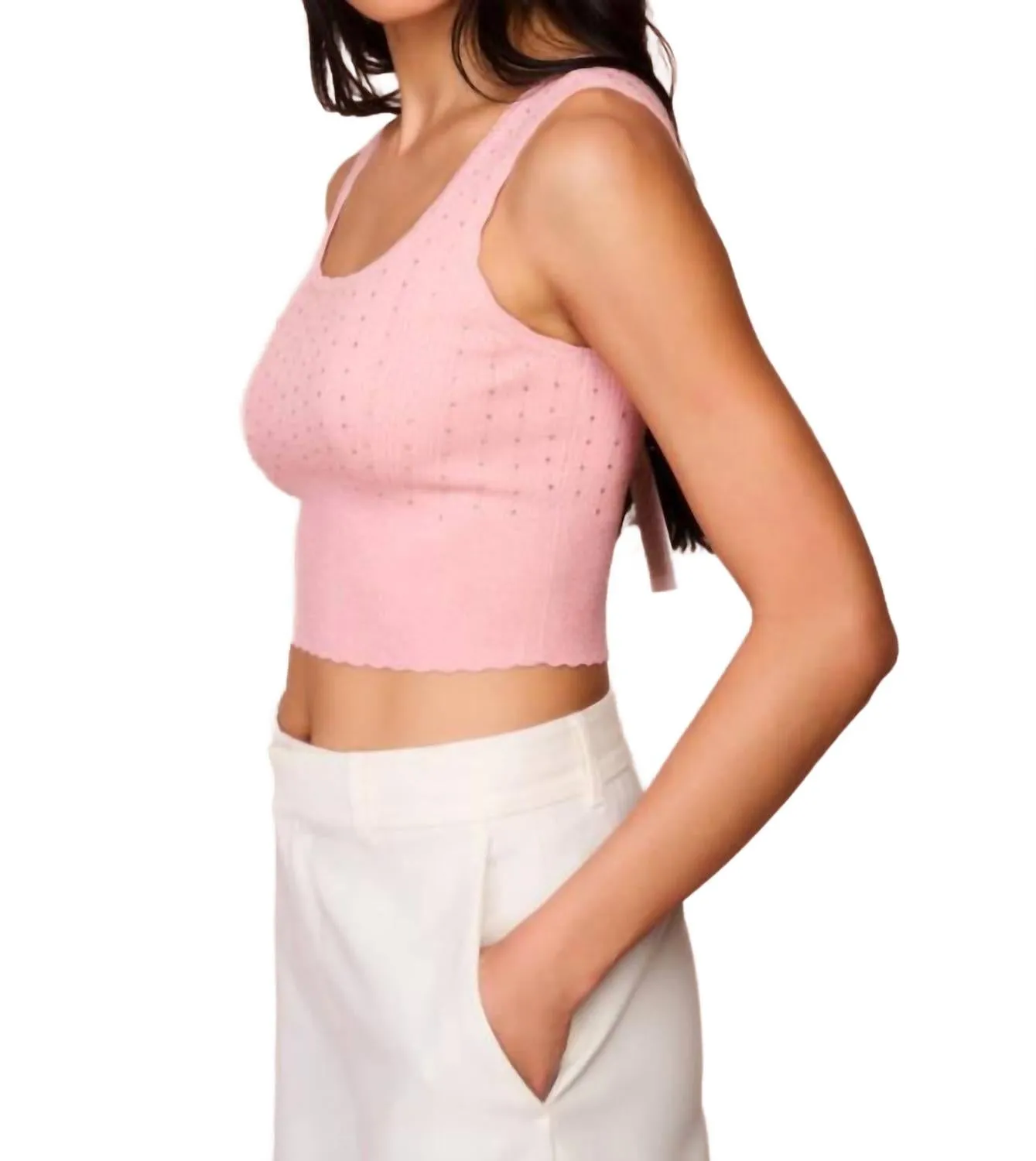 Prague Tank Top In Pink Champagne