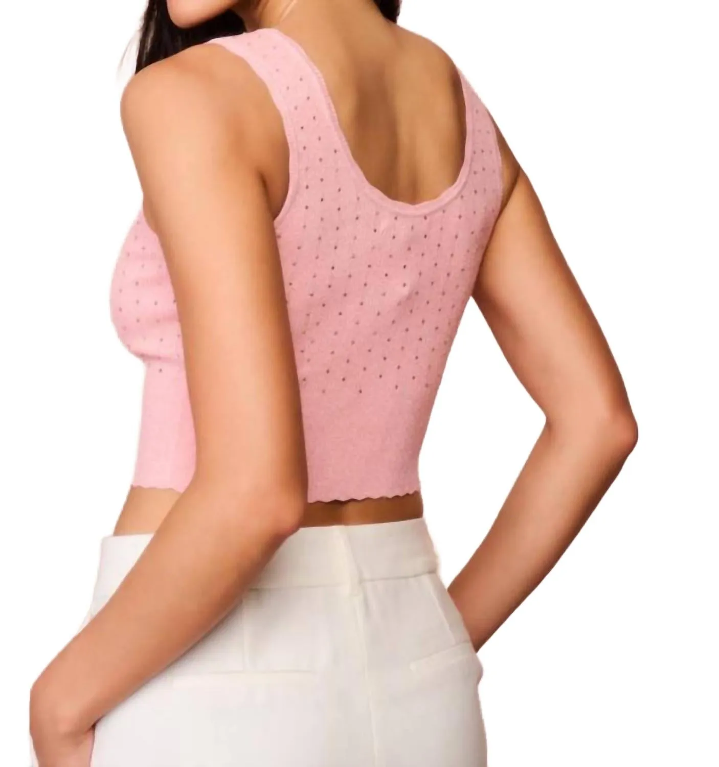 Prague Tank Top In Pink Champagne