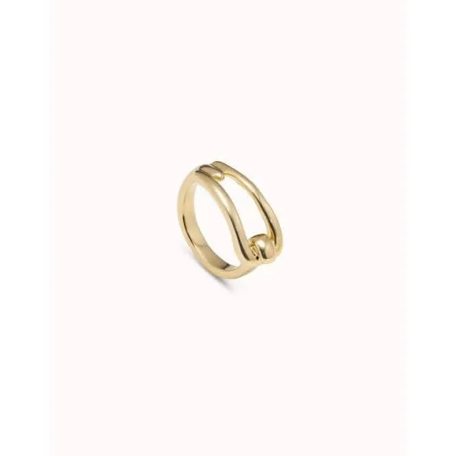 Prosperity Golden Brass Ring Unode50 Jewelry And Accessories