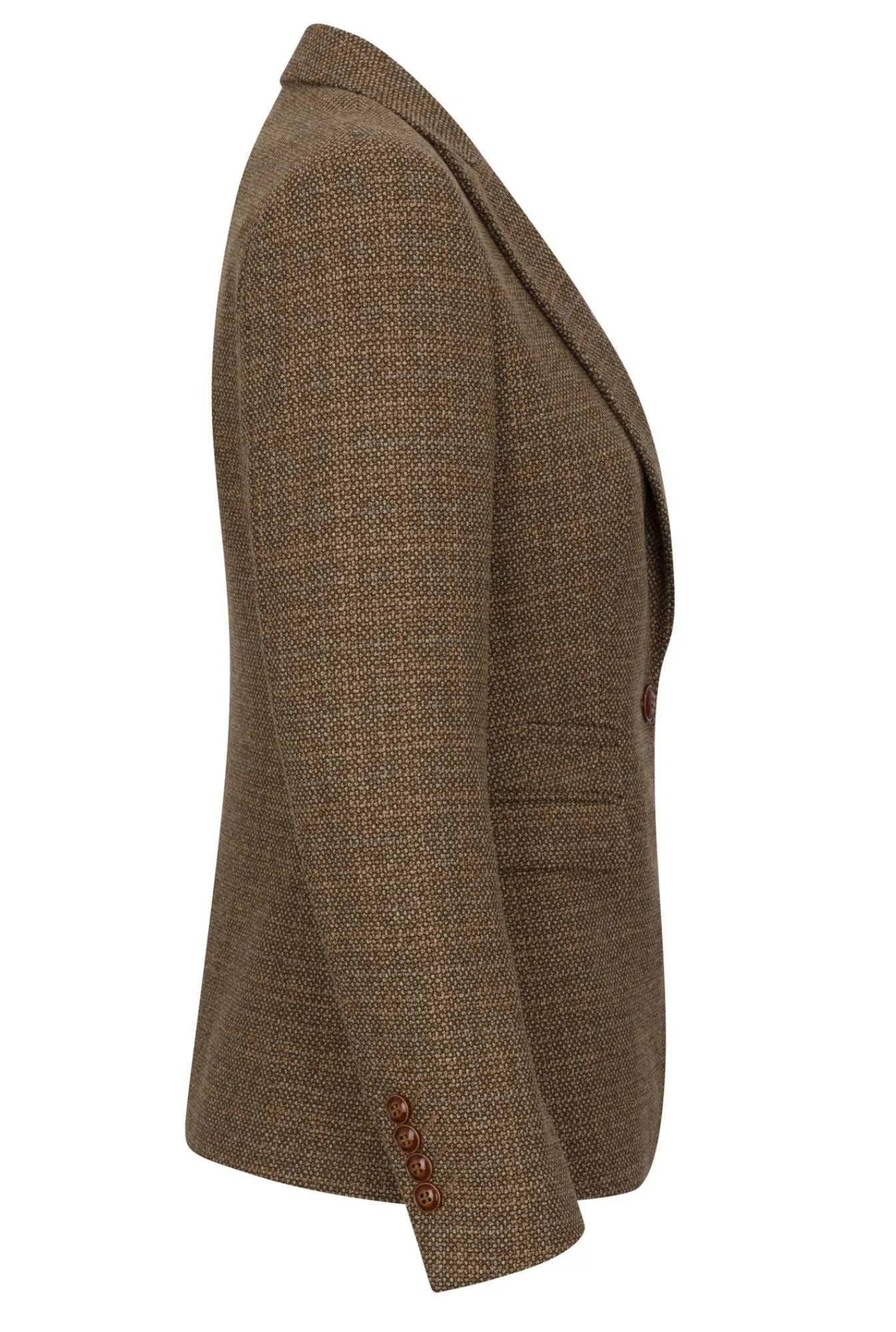 Ralph Tweed Tailored Fit Blazer Wool Polyester Blend