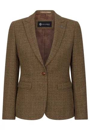Ralph Tweed Tailored Fit Blazer Wool Polyester Blend