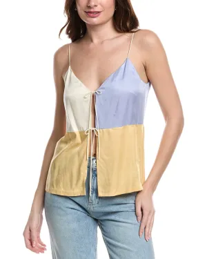Rebecca Taylor Color-Blocked Twill Camisole