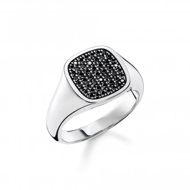 Rebel At Heart Black Stones Ring TR2389-051-11 Thomas Sabo Rings