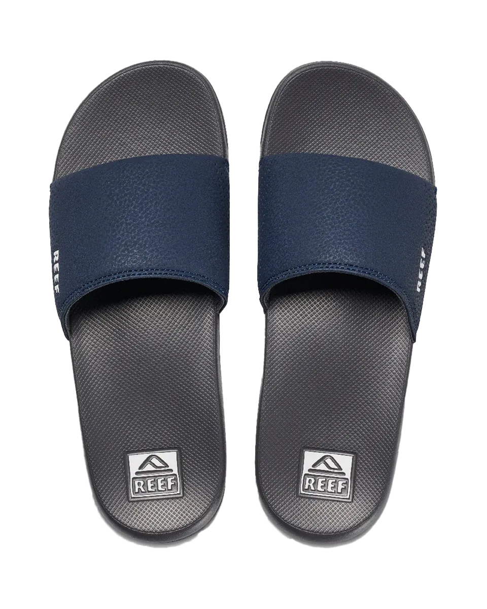 Reef Shoes One Sliders in Navy & White