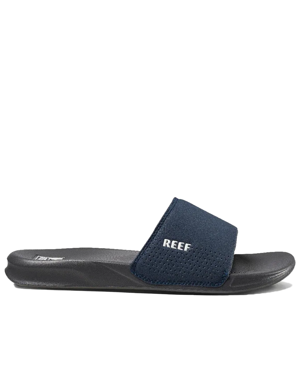 Reef Shoes One Sliders in Navy & White