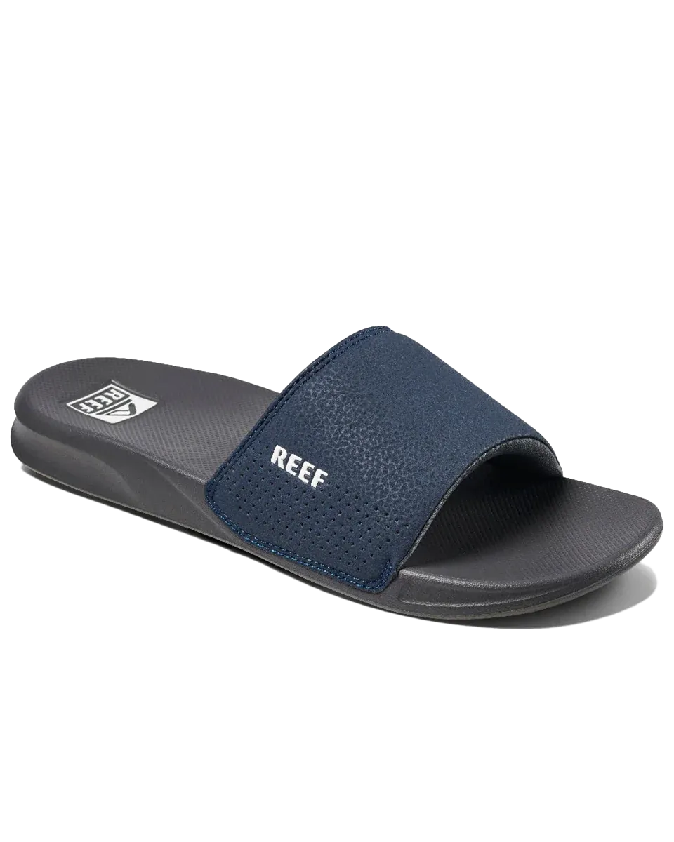 Reef Shoes One Sliders in Navy & White