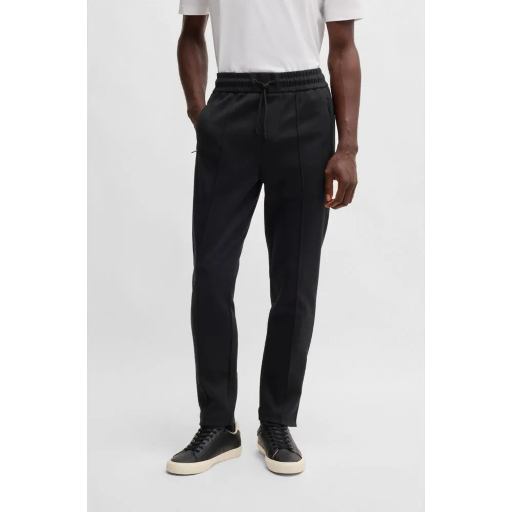 Regular-fit tracksuit bottoms in mercerized cotton