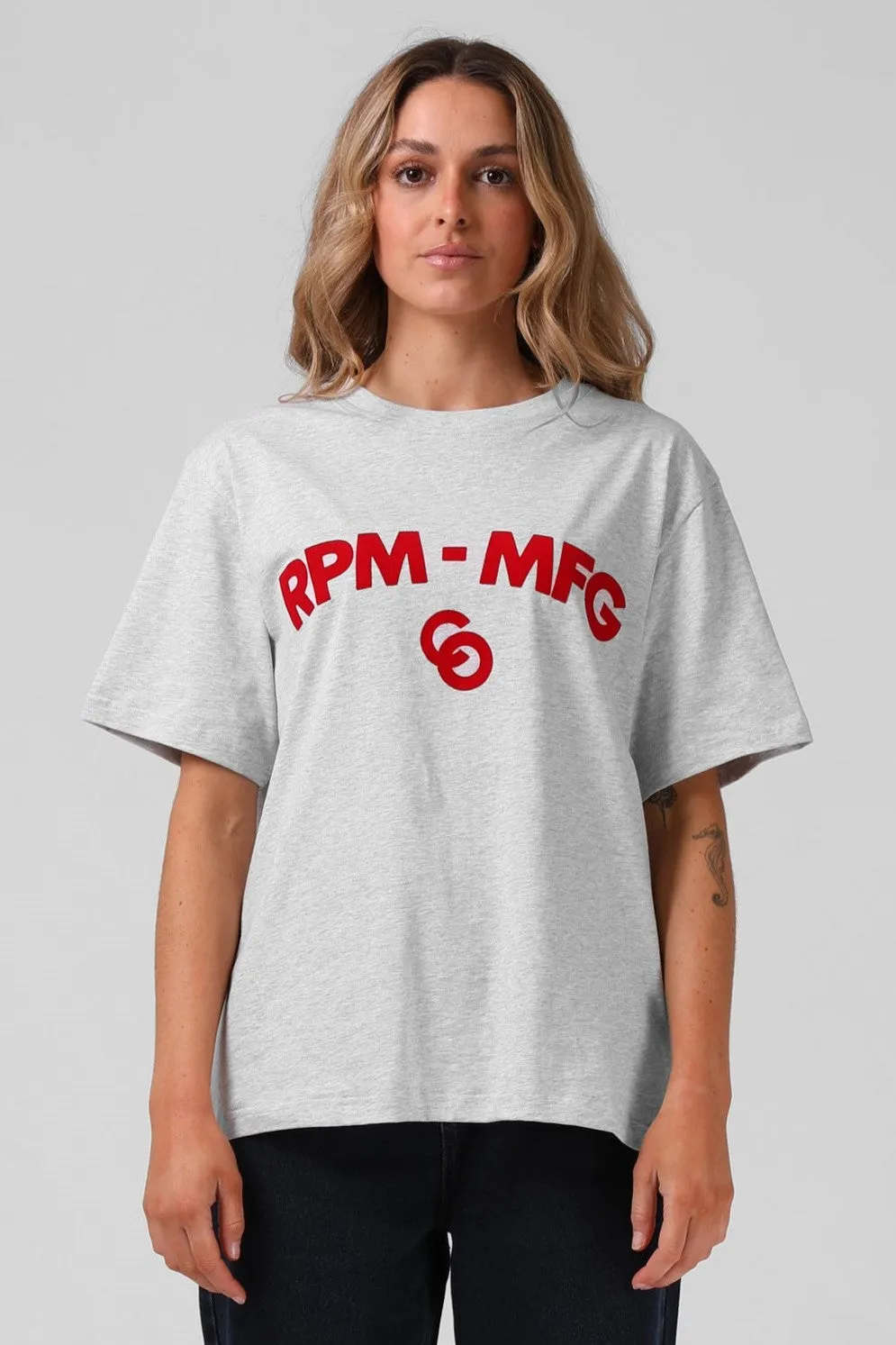 RPM Link Tee White Marl