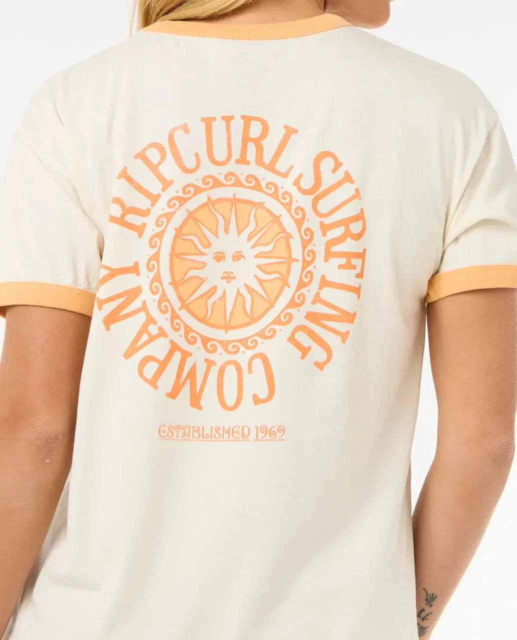 San Carlos Ringer T-Shirt in Bone