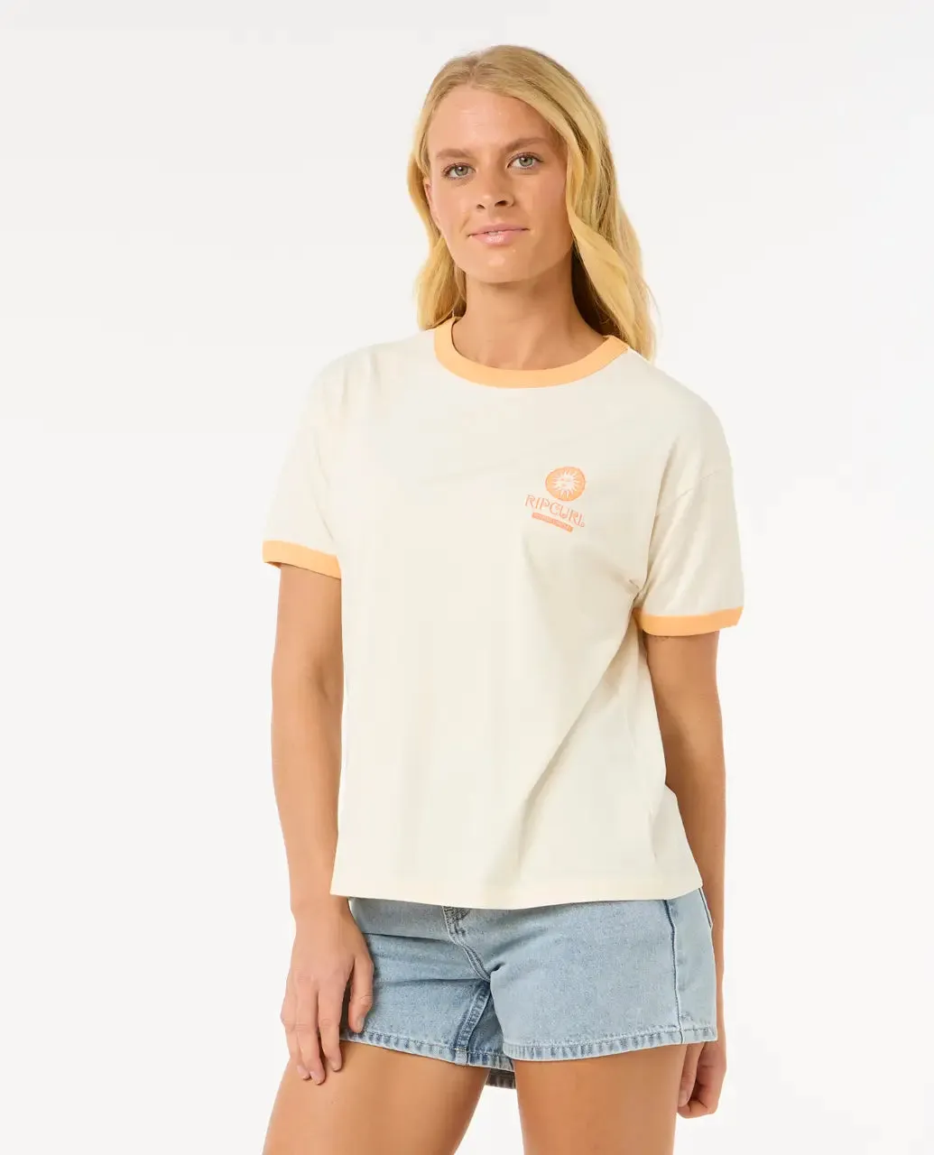 San Carlos Ringer T-Shirt in Bone