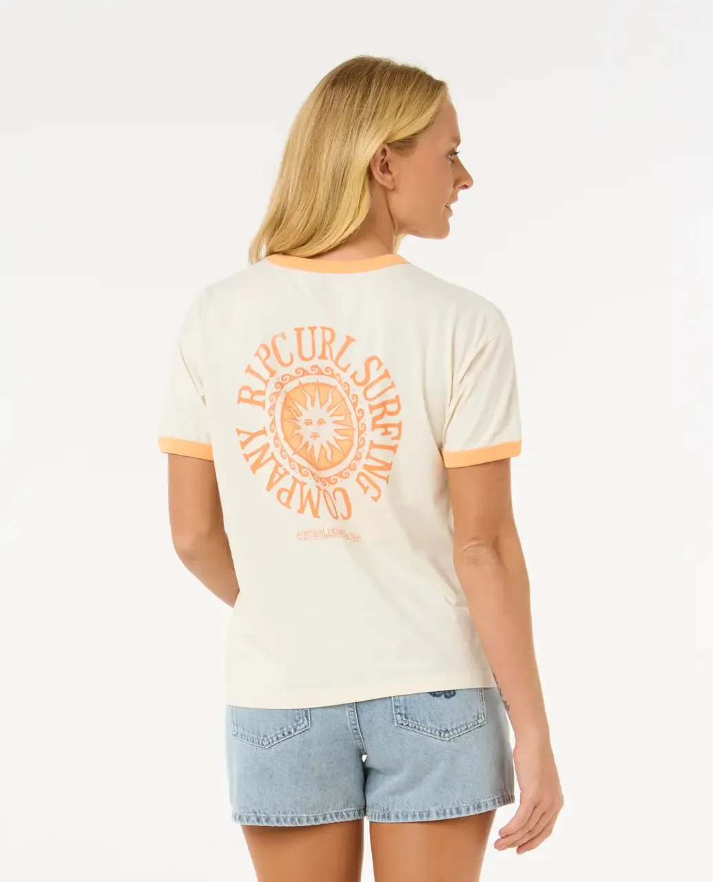 San Carlos Ringer T-Shirt in Bone