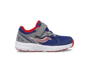 Saucony Shoes Cohesion 14 A/C Jr. Sneaker Navy/Red (4c-10c)