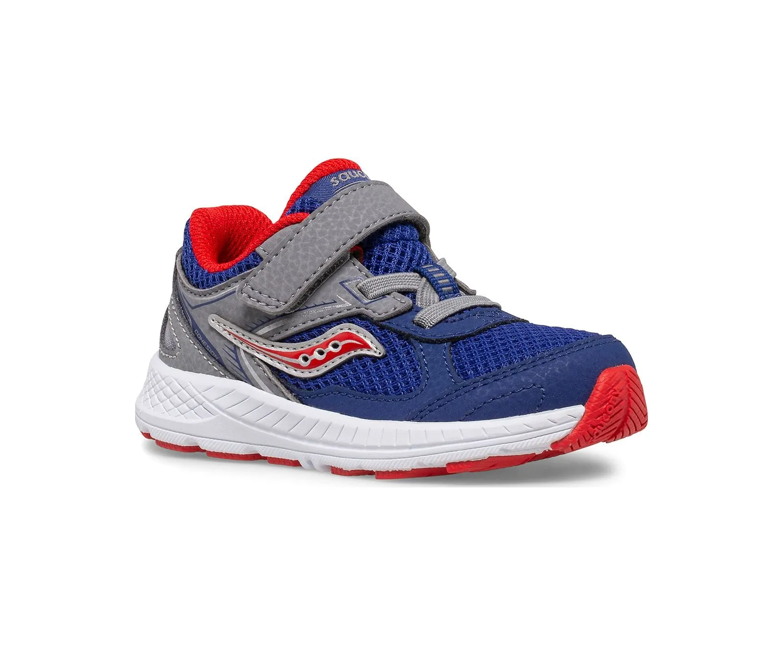 Saucony Shoes Cohesion 14 A/C Jr. Sneaker Navy/Red (4c-10c)
