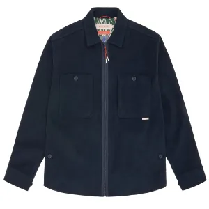 Sealskinz Hockering Water Repellent Zip Through Shacket Navy