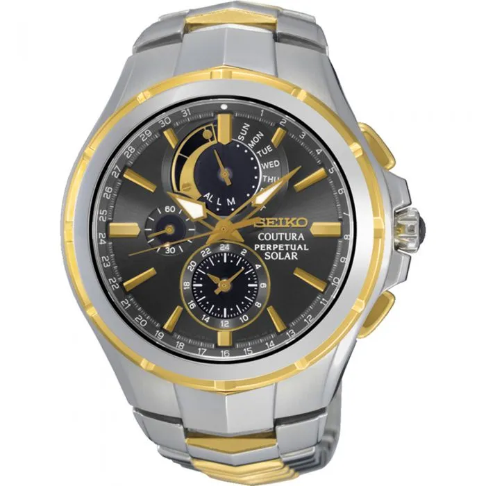 Seiko Mens Watches Seiko SSC376P-9 Coutura Perpetual Solar