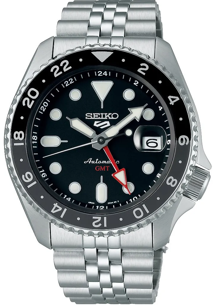 Seiko Watches Seiko 5 Sports GMT SKX Black Grape Re-Interpretation Watch
