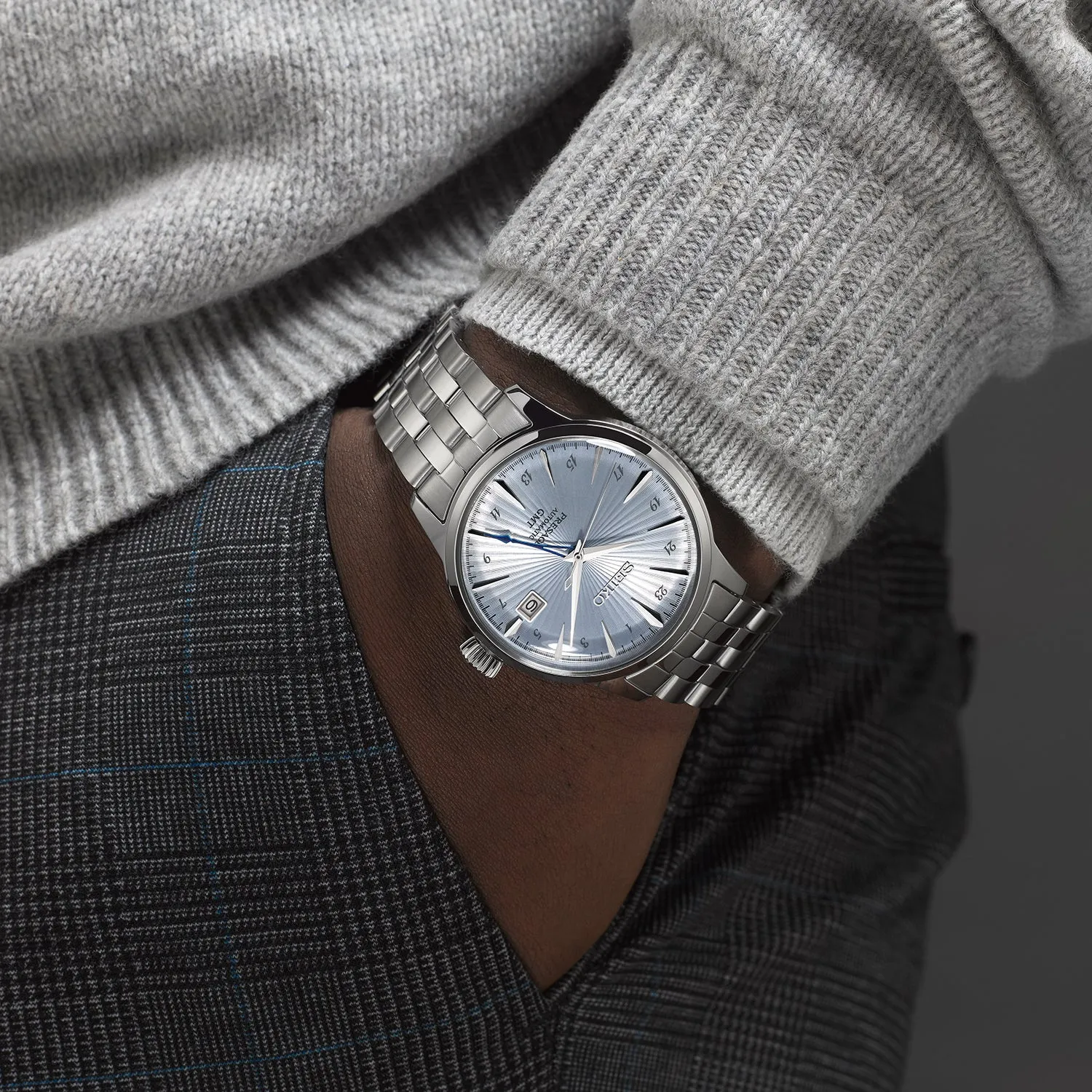 Seiko Watches Seiko Presage Cocktail Time Skydiving GMT Watch