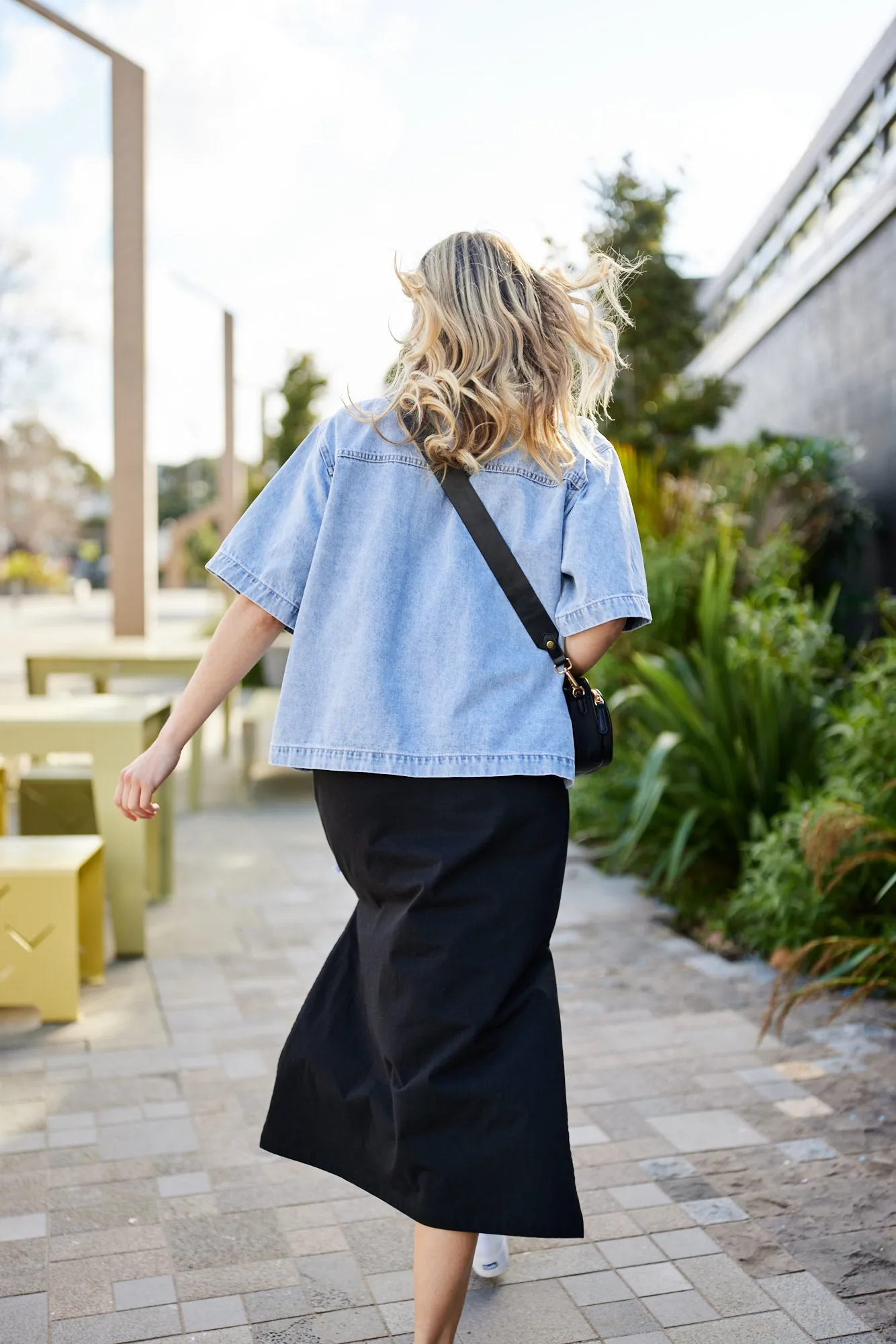 Shine On Essentials Maxi Tee Dress Black