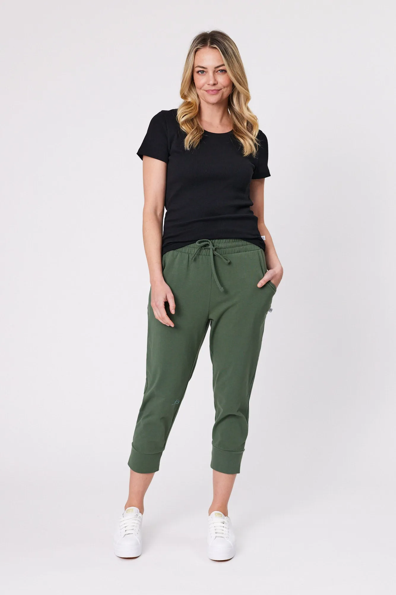 Shine On Essentials Rib Tee Black
