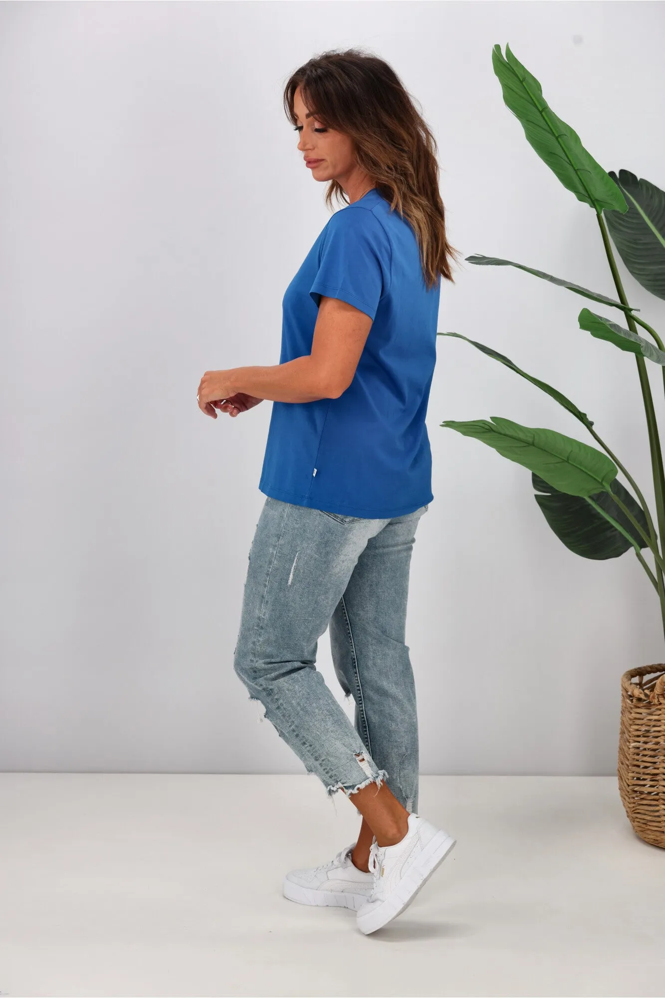 Shine On Essentials Tee Cobalt Blue