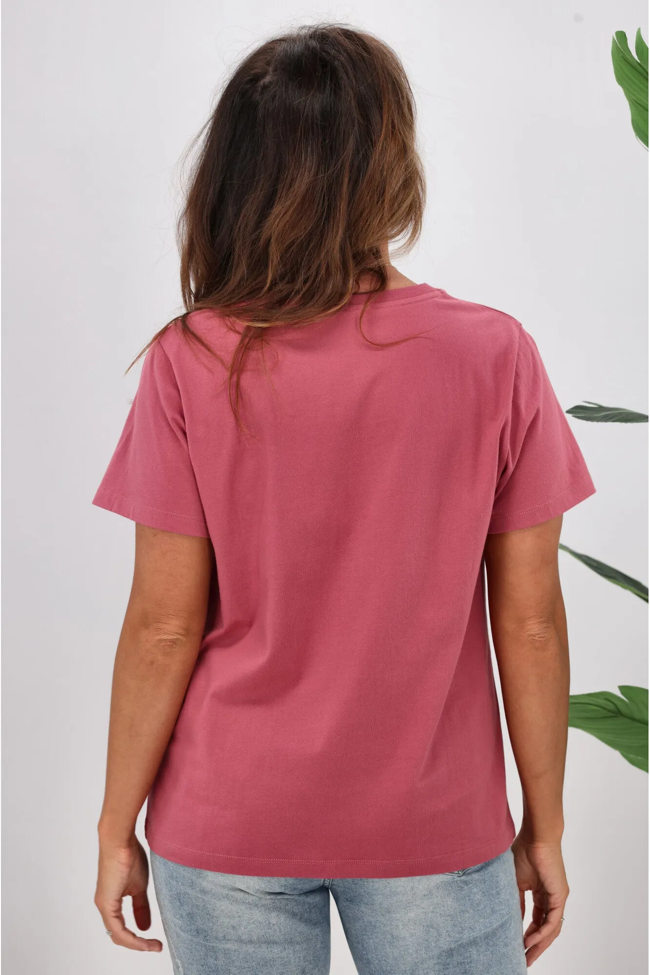 Shine On Essentials Tee Dusty Rose