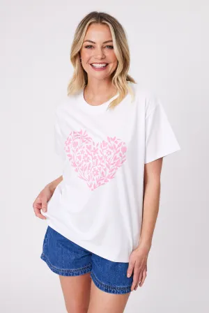 Shine On Label Blossom Pink Blossoms White