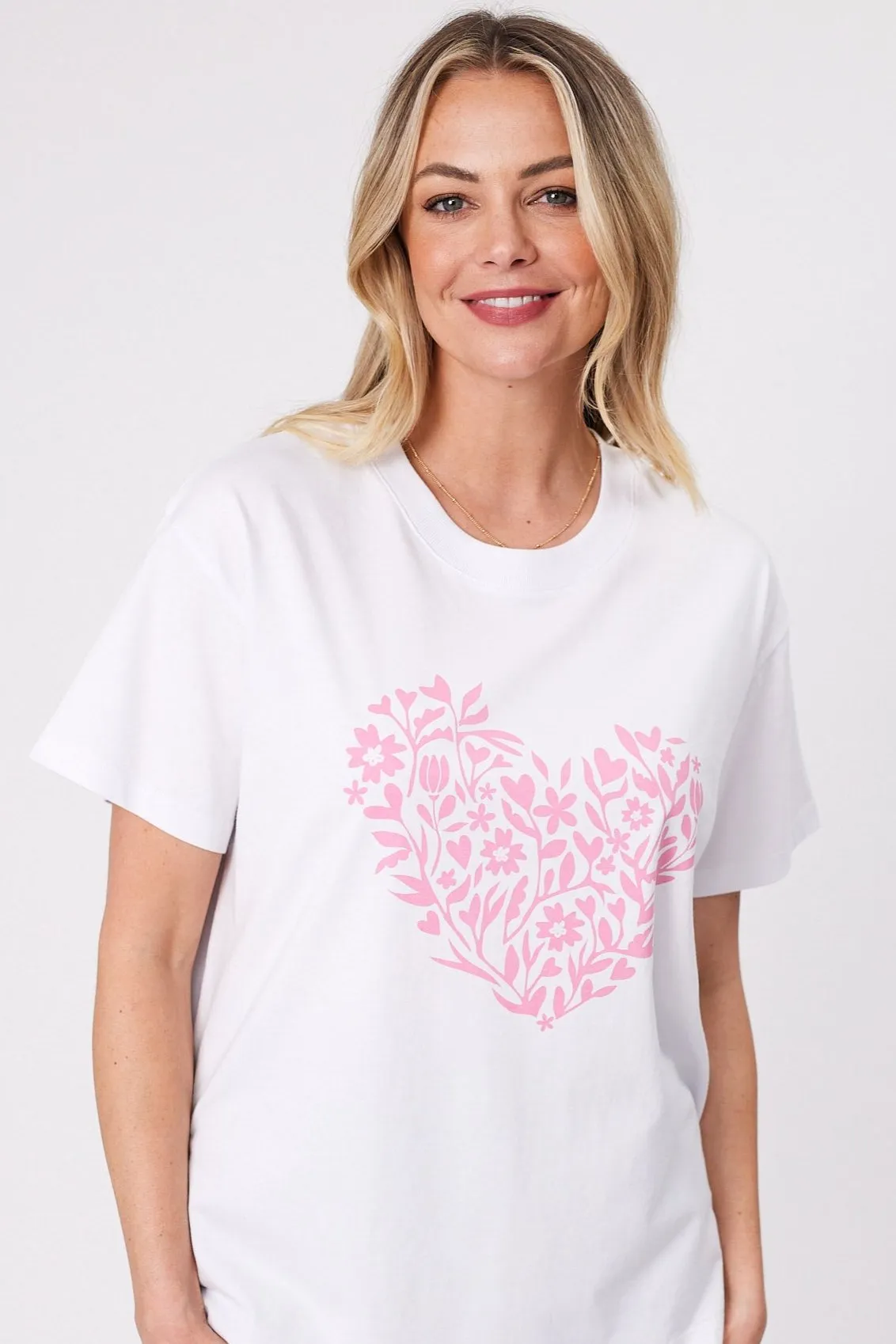 Shine On Label Blossom Pink Blossoms White
