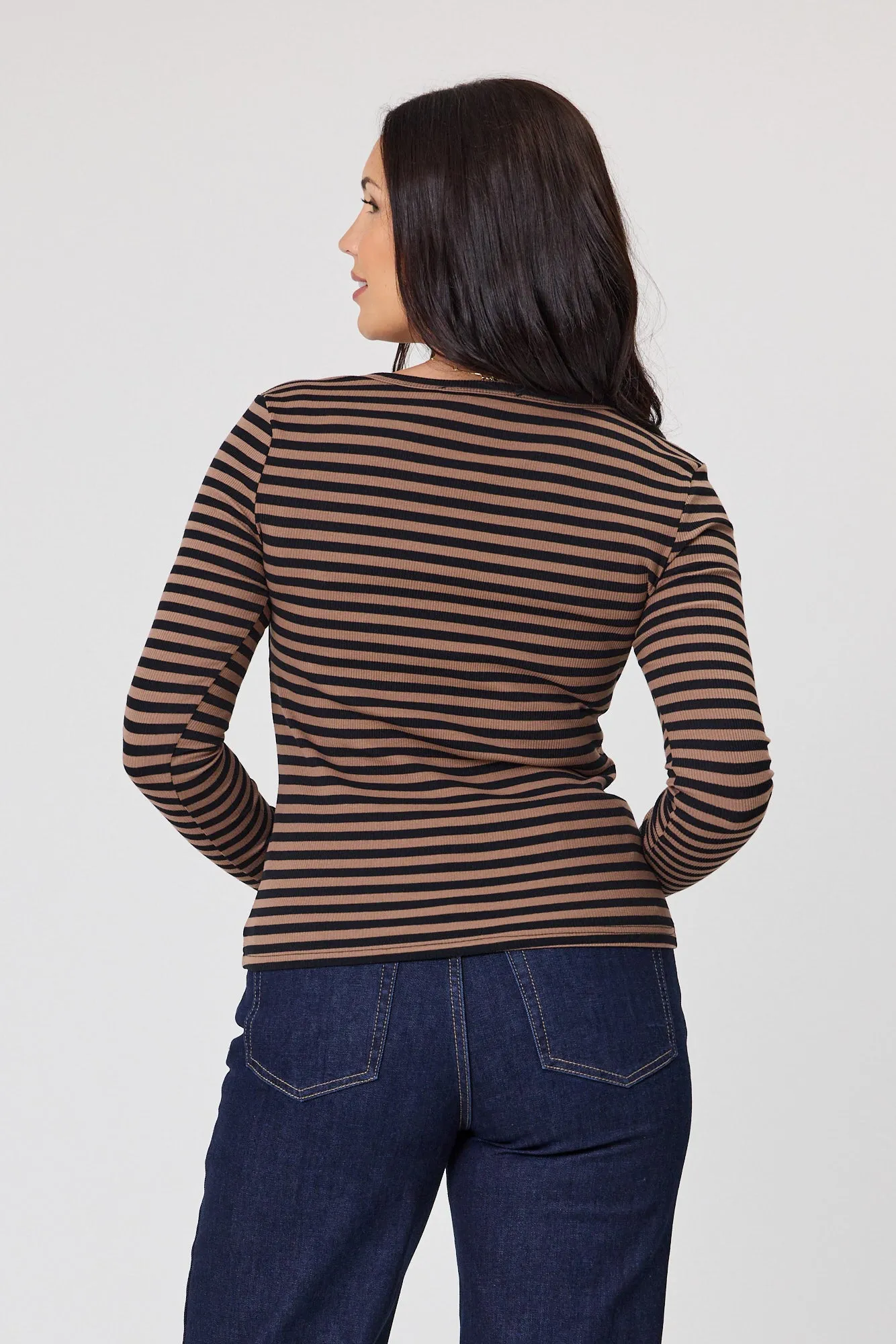 Shine On Label Renew Long Sleeve Rib Tee