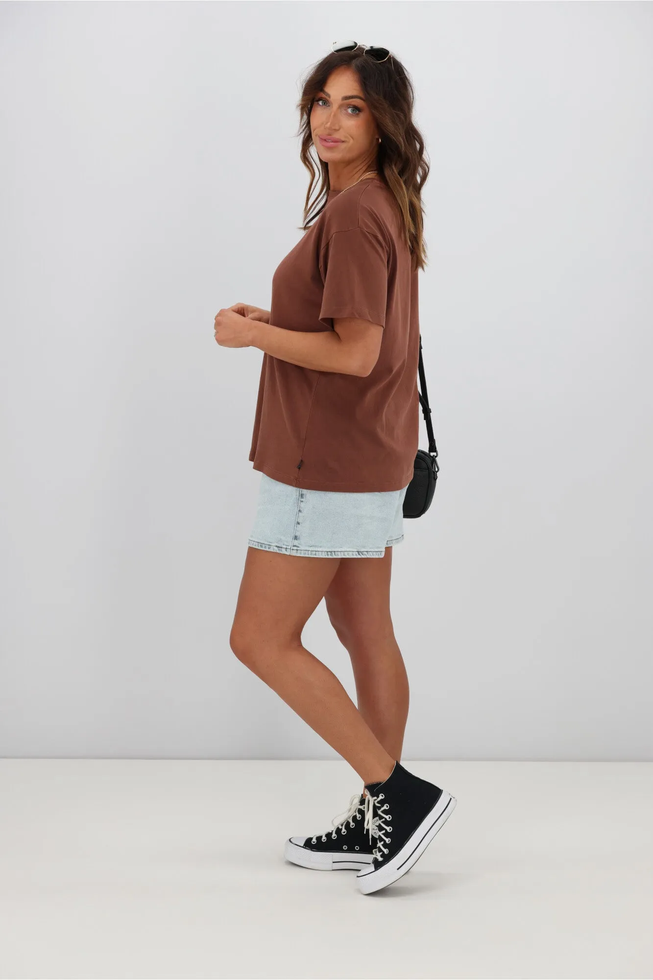 Silent Theory Logo Tee Brown