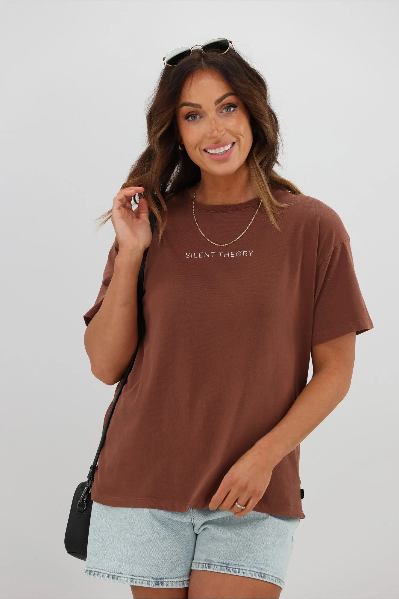 Silent Theory Logo Tee Brown