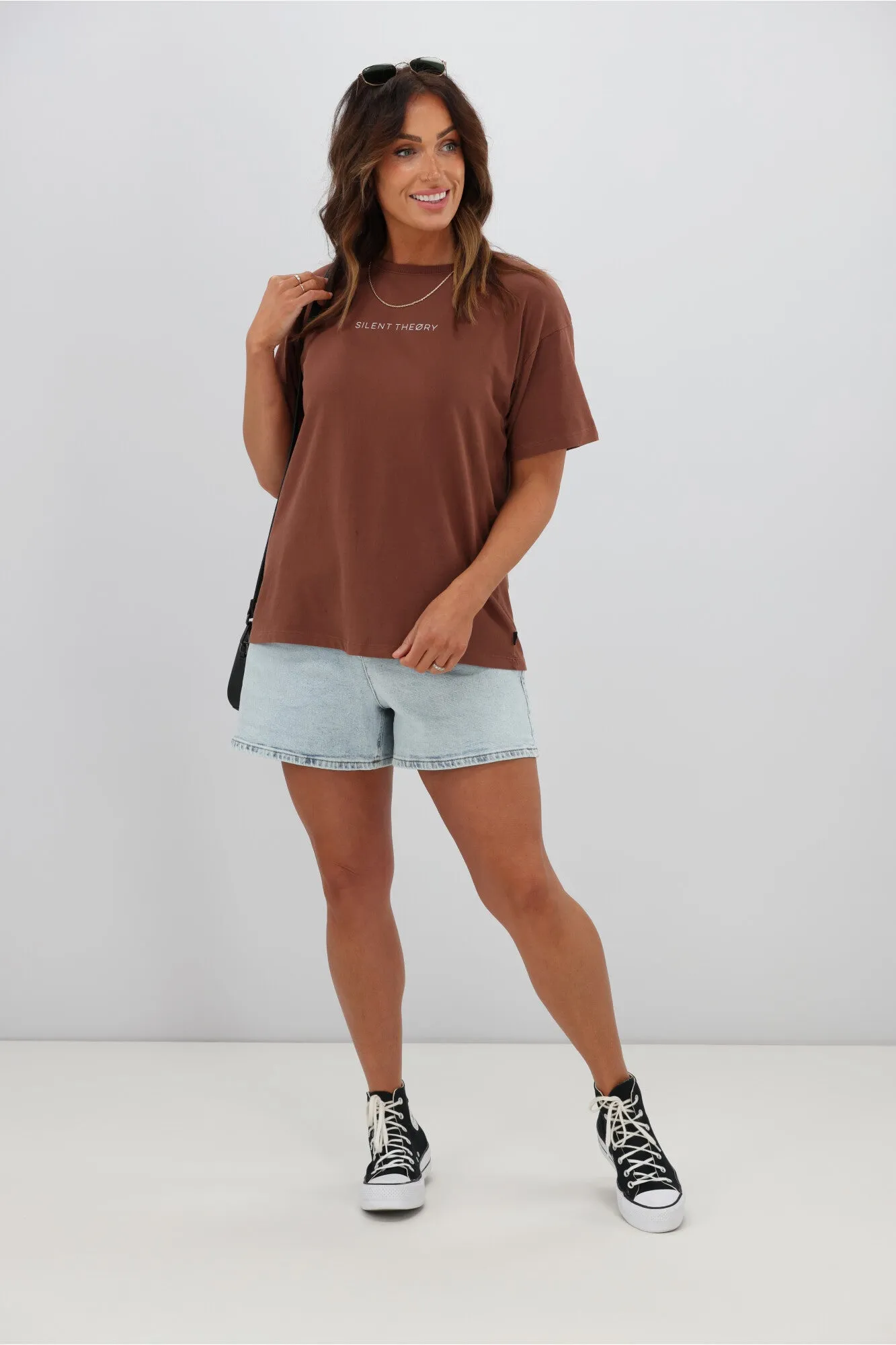 Silent Theory Logo Tee Brown