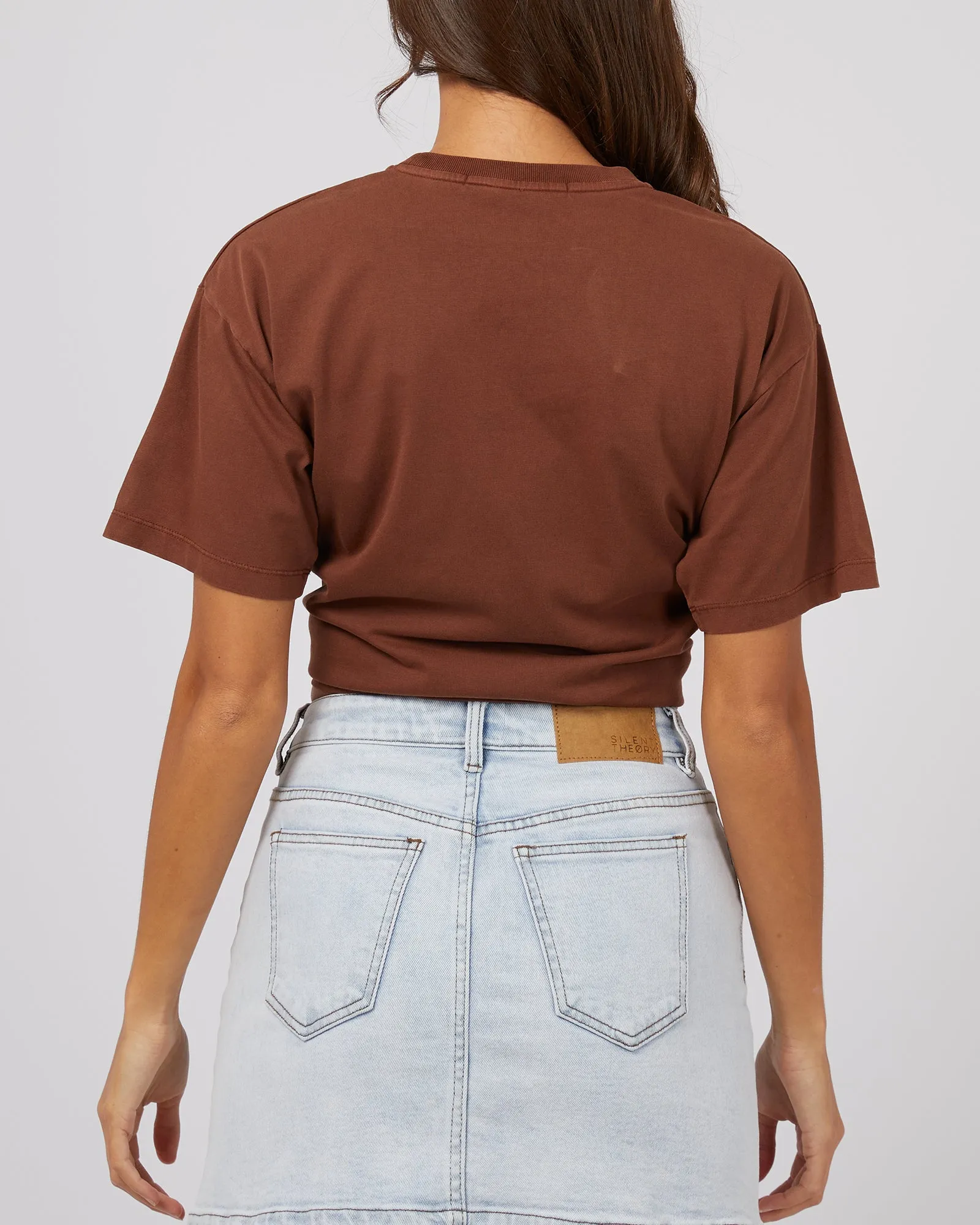 Silent Theory Logo Tee Brown