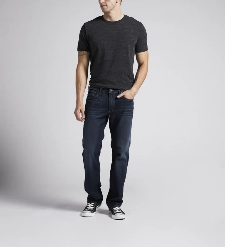 Silver Allan Slim Fit Straight Leg